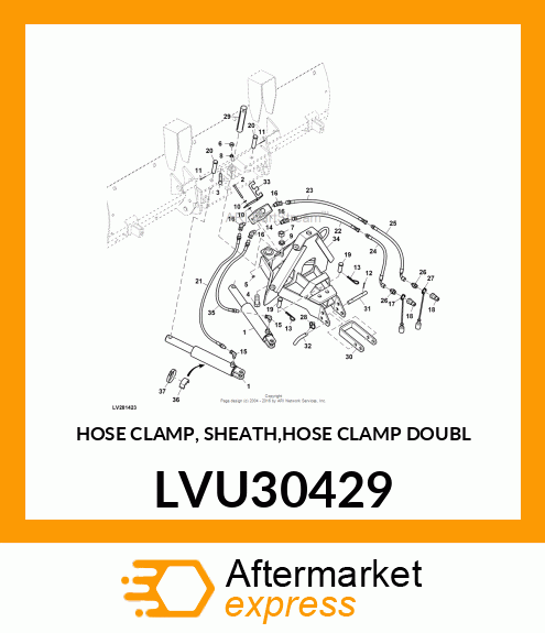 HOSE CLAMP, SHEATH,HOSE CLAMP DOUBL LVU30429