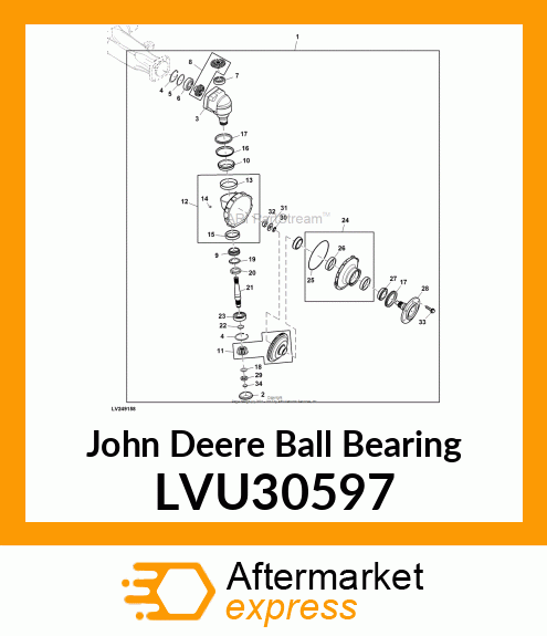 BEARING, ROLLER SUPER FINISHED LVU30597