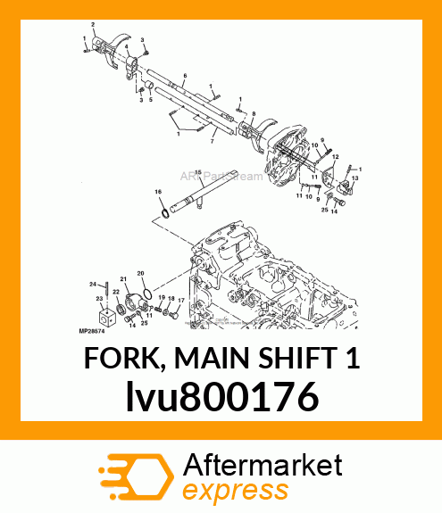 FORK, MAIN SHIFT 1 lvu800176