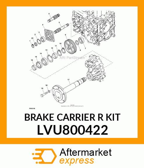 BRAKE CARRIER R KIT LVU800422