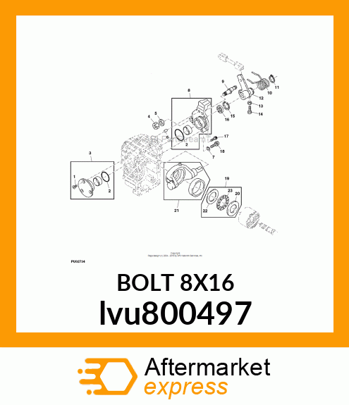 BOLT 8X16 lvu800497