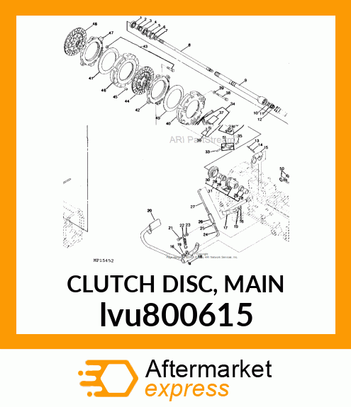 CLUTCH DISC, MAIN lvu800615