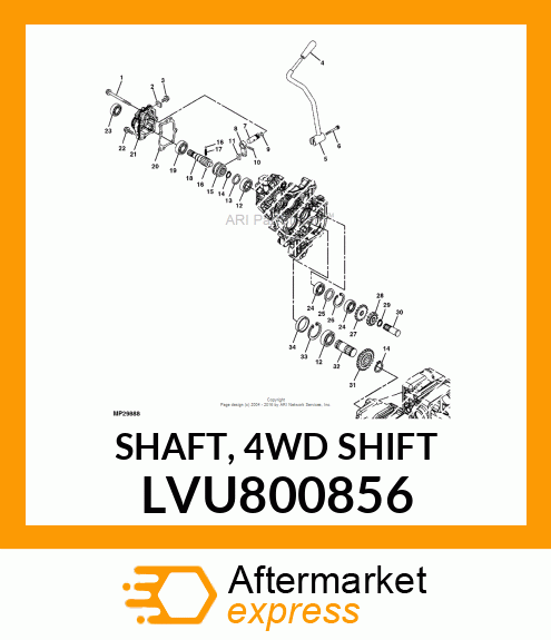 SHAFT, 4WD SHIFT LVU800856