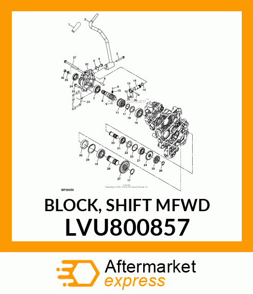 BLOCK, SHIFT MFWD LVU800857