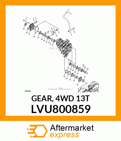 GEAR, 4WD 13T LVU800859