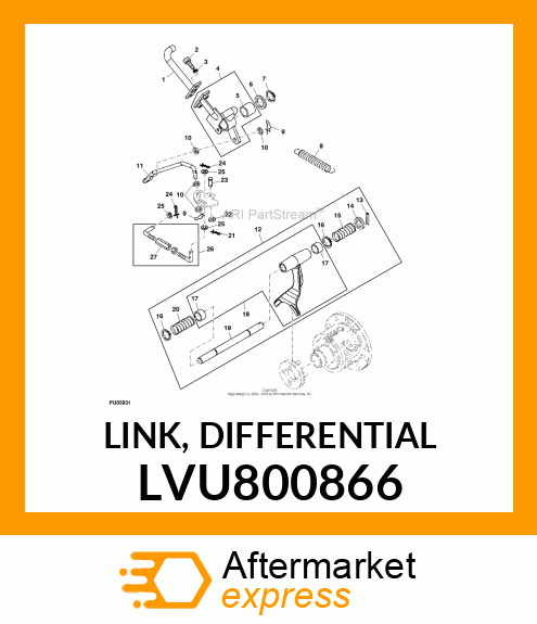 LINK, DIFFERENTIAL LVU800866