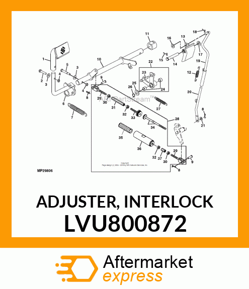 ADJUSTER, INTERLOCK LVU800872