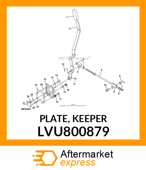 PLATE, KEEPER LVU800879