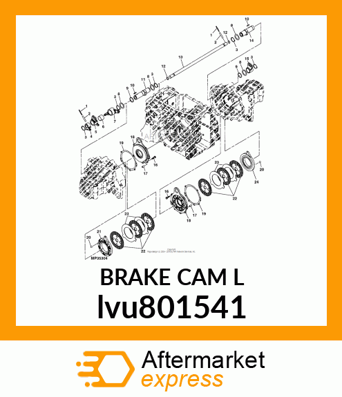 BRAKE CAM L lvu801541