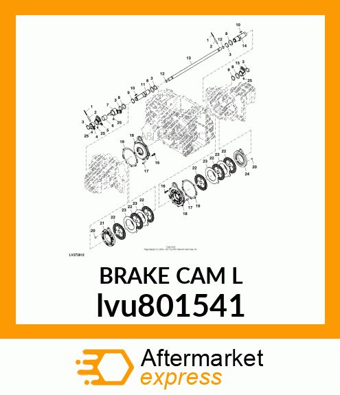 BRAKE CAM L lvu801541