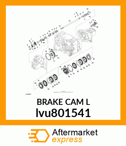 BRAKE CAM L lvu801541