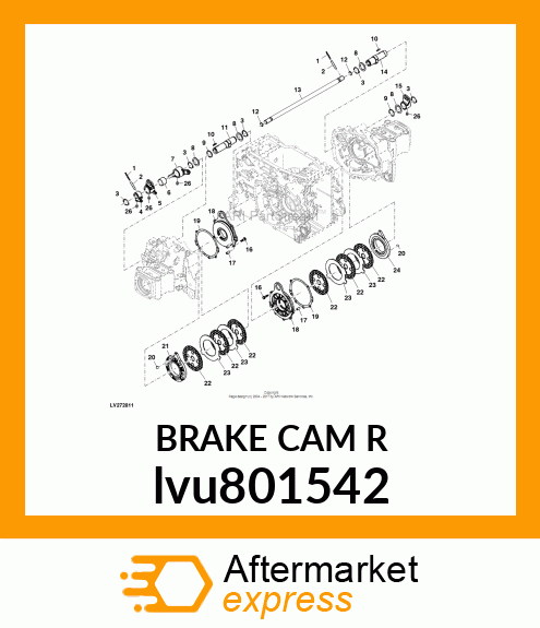 BRAKE CAM R lvu801542