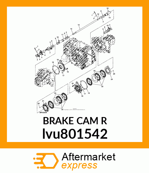 BRAKE CAM R lvu801542