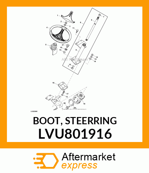 BOOT, STEERRING LVU801916