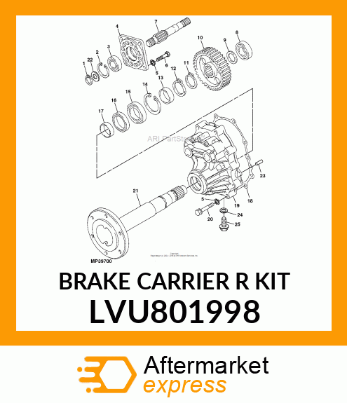 BRAKE CARRIER R KIT LVU801998