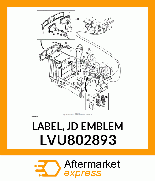 LABEL, JD EMBLEM LVU802893