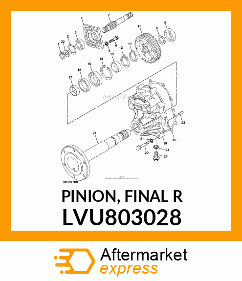 PINION, FINAL R LVU803028