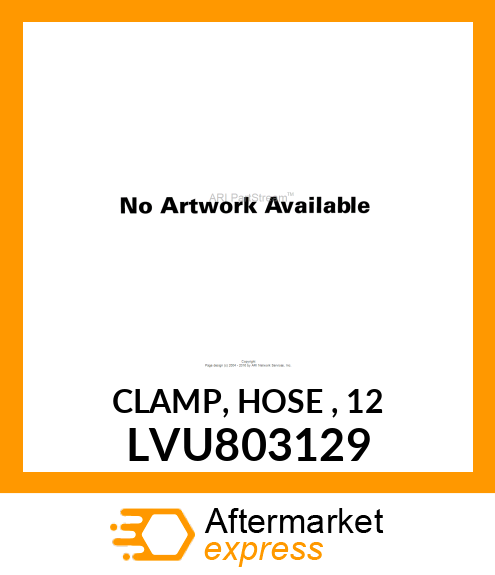 CLAMP, HOSE , 12 LVU803129