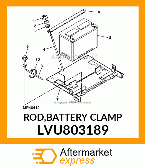 ROD,BATTERY CLAMP LVU803189