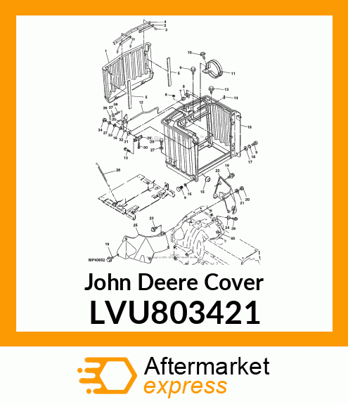 LOWER COVER RH.,DASH LVU803421