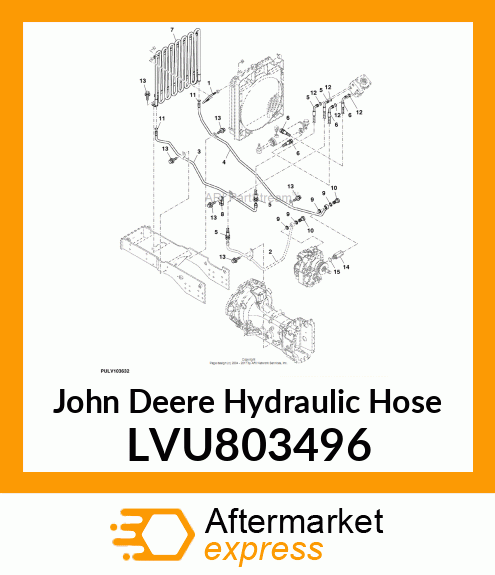 HOSE, HYDRAULIC LVU803496