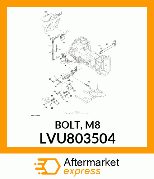 BOLT, M8 LVU803504