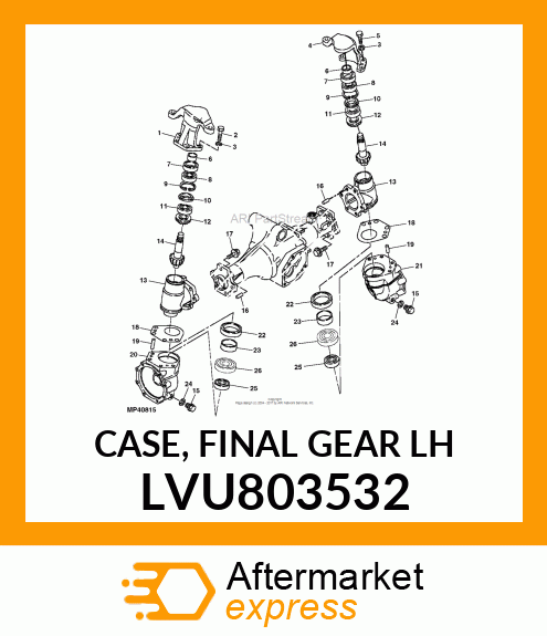 CASE, FINAL GEAR LH LVU803532