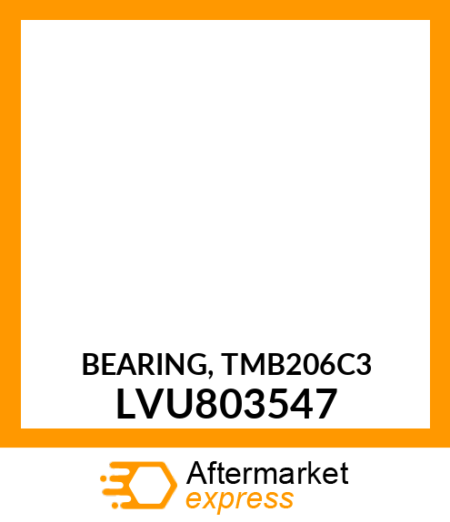 BEARING, TMB206C3 LVU803547