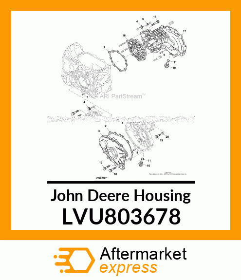 HOUSING, REAR AXLE R LVU803678
