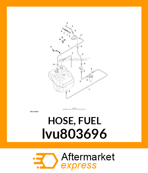 HOSE, FUEL lvu803696