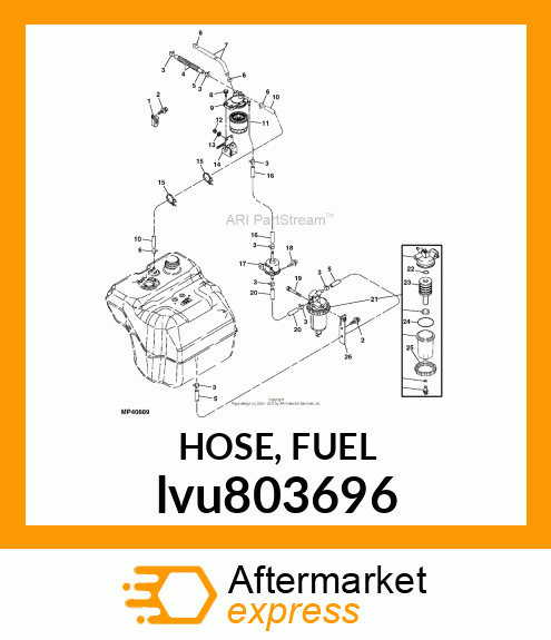 HOSE, FUEL lvu803696