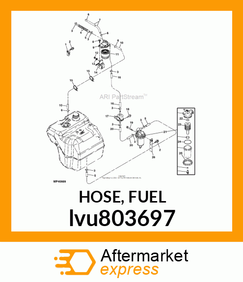 HOSE, FUEL lvu803697