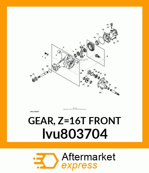 GEAR, Z=16T FRONT lvu803704