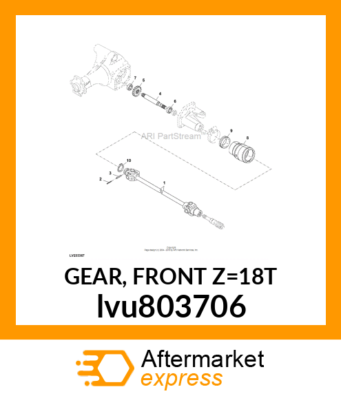 GEAR, FRONT Z=18T lvu803706