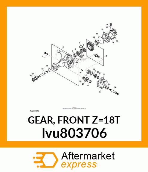 GEAR, FRONT Z=18T lvu803706