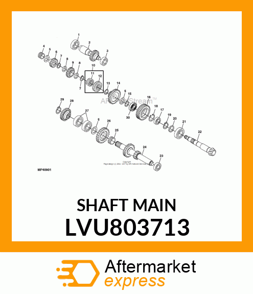 SHAFT (MAIN) LVU803713