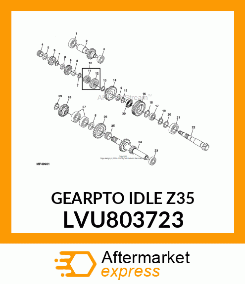 GEARPTO IDLE Z=35 LVU803723