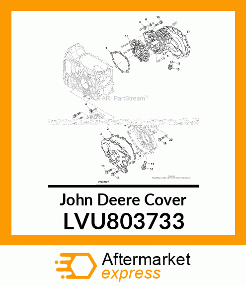 COVER, REAR AXLE LVU803733