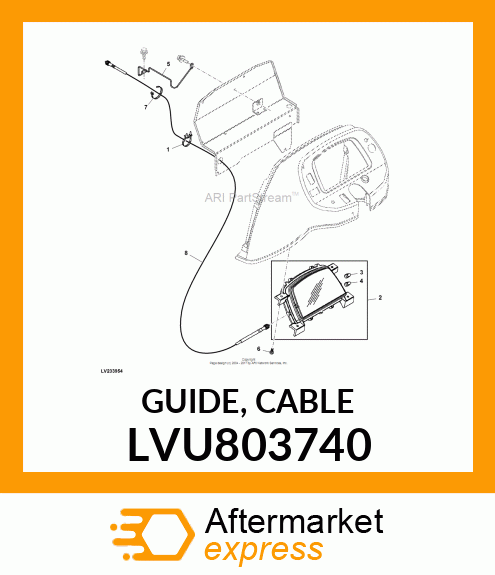 GUIDE, CABLE LVU803740