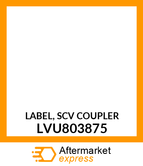 LABEL, SCV COUPLER LVU803875