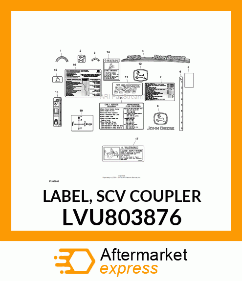 LABEL, SCV COUPLER LVU803876
