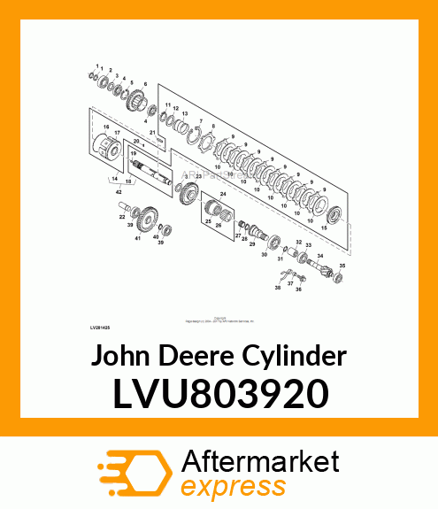 CYLYNDER, CLUTCH PTO LVU803920