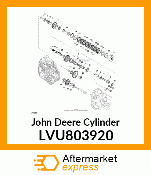 CYLYNDER, CLUTCH PTO LVU803920