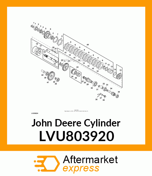 CYLYNDER, CLUTCH PTO LVU803920