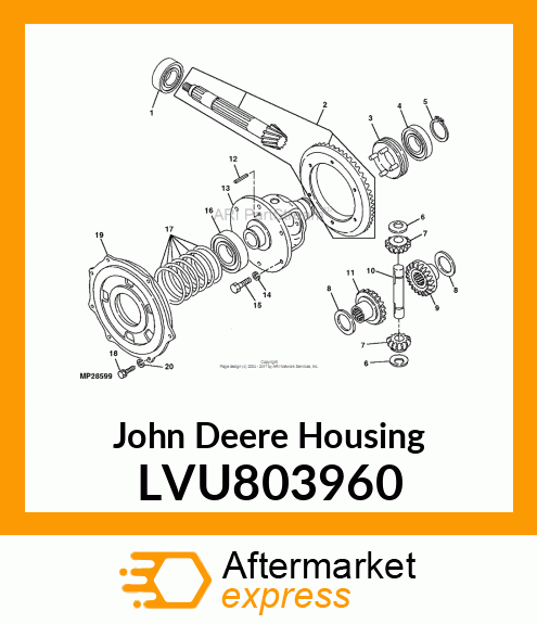 HOUSING, CARRIER, DIFF. LVU803960