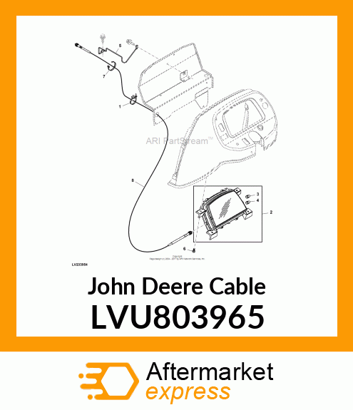 CABLE ASSY, METER LVU803965