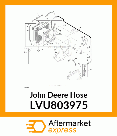 HOSE, COOLING WATER LVU803975