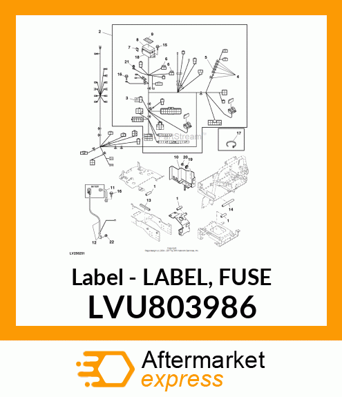 LABEL, FUSE LVU803986