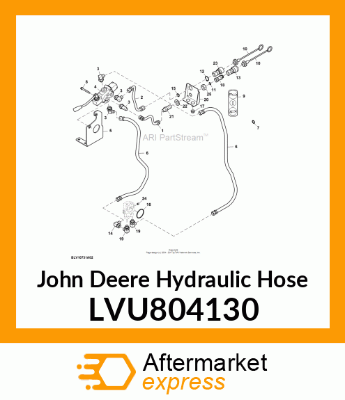 HOSE,3RD SCV LVU804130