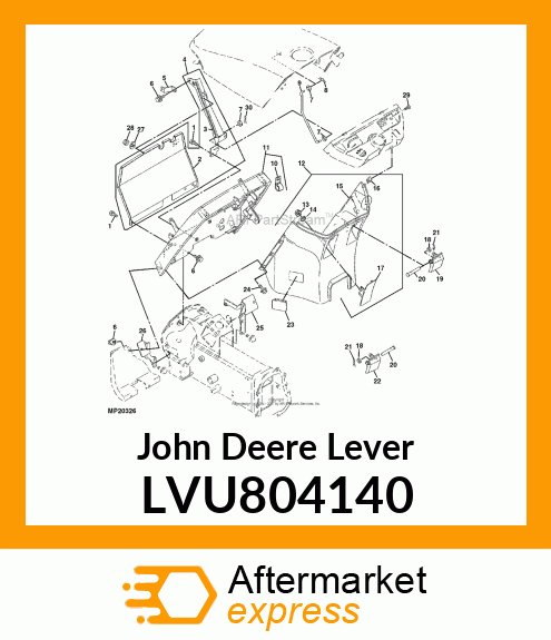 LEVER, PARKING LVU804140